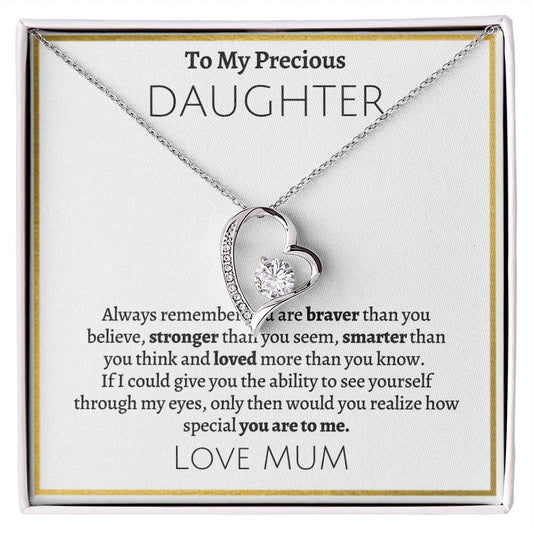 TO PRECIOUS DAUGHTER - Forever Love Necklace