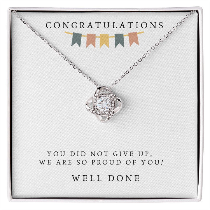 CONGRATULATIONS | LOVE KNOT | WHITE