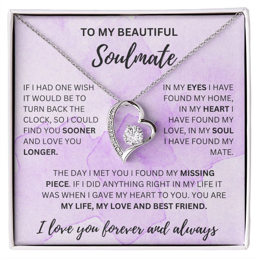 SOULMATE | FOREVER LOVE NECKLACE | PURPLE