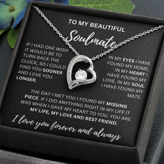 SOULMATE | FOREVER LOVE NECKLACE | BLACK